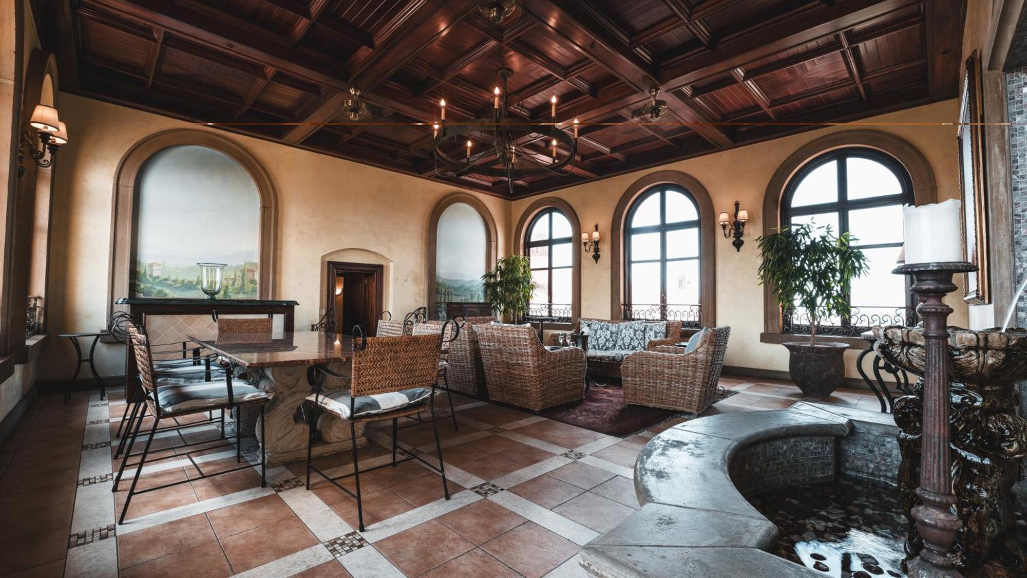 Palazzo Hotel Fourways Exteriör bild The interior of the restaurant